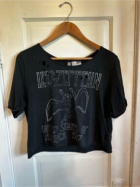 H&M Black Led Zeppelin Graphic Tee